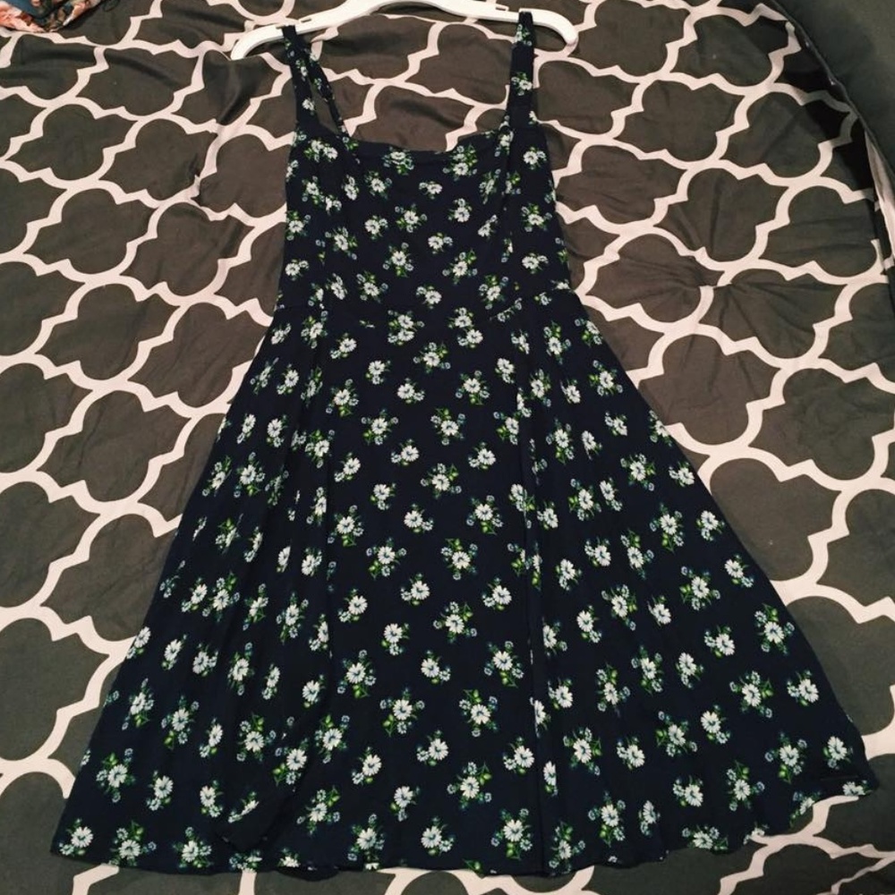 Dark Blue floral dress